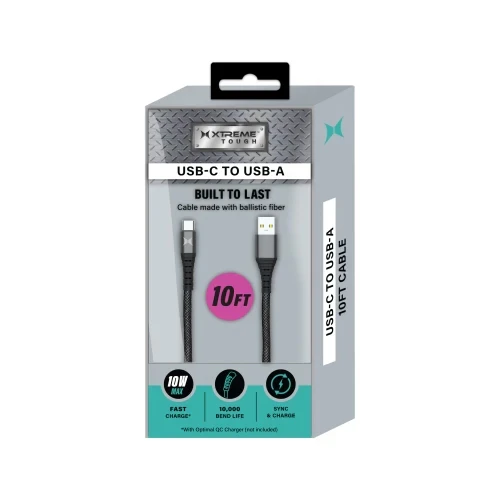 Xtreme USB-C to USB-A Charging Cable - 10 Ft.