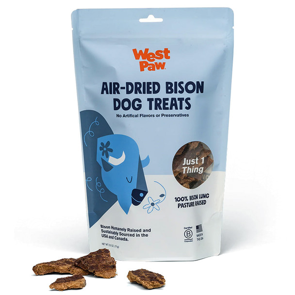 West Paw Design Air-Dried Bison Lung Dog Treat