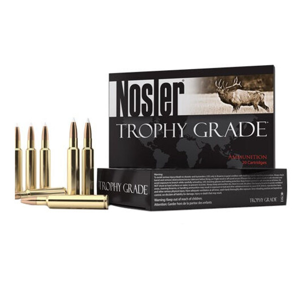 Nosler Trophy Grade 26 Nosler 129 Grain AccuBond Long-Range Rifle Ammo (20)