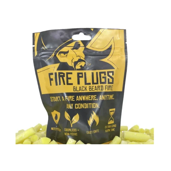 Black Beard Fire Plug Fire Starter - 50 Pk.