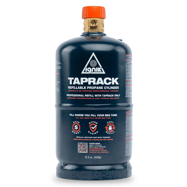 Ignik TapRack Pounder Empty Refillable Propane Cylinder
