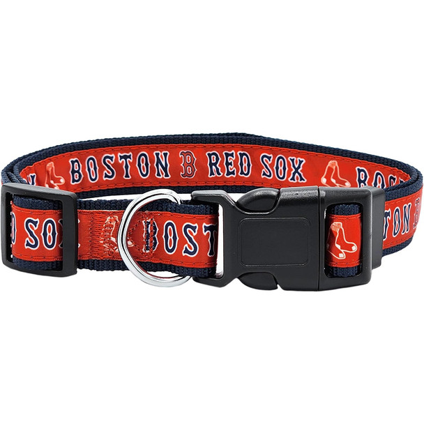 Pets First Red Sox Dog Collar
