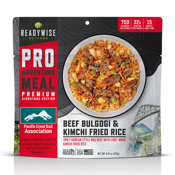 ReadyWise Pro Adventure Beef Bulgogi & Kimchi Fried Rice Meal - 2 Servings