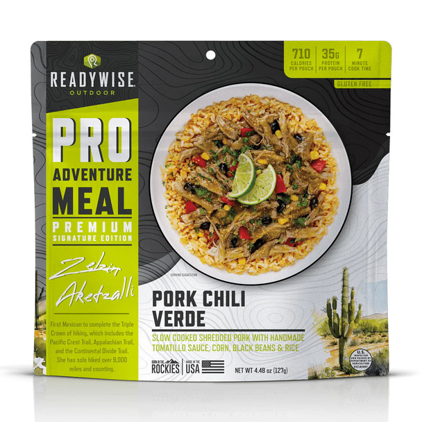ReadyWise Pro Adventure Traditional Pork Chili Verde GF Meal - 2 Servings