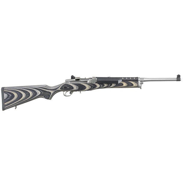 Ruger Mini-14 Ranch Laminated Gray/Black Chevron 5.56 NATO 18.5" 5-Round Rifle w/ 2 Magazines