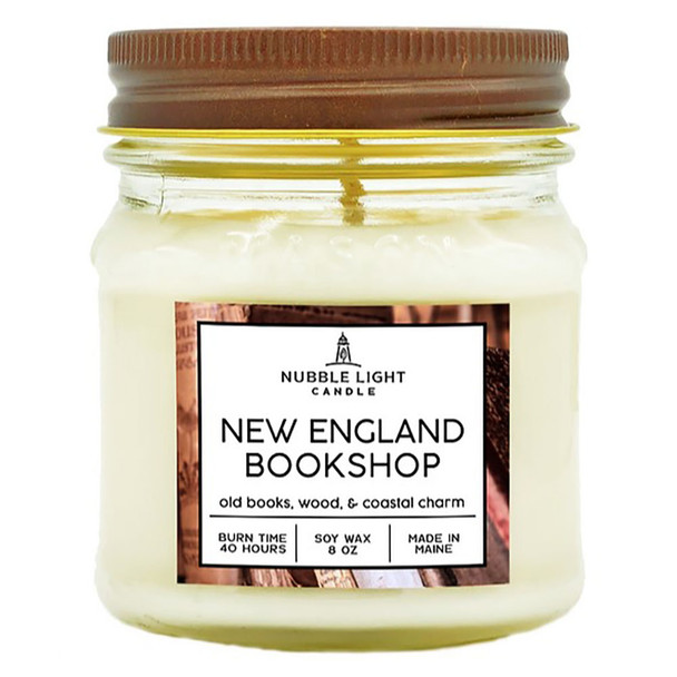 Nubble Light Candle New England Bookshop Scented Soy Candle