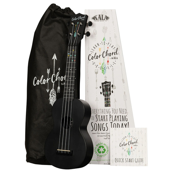 Kala Learn To Play Recycled Color Chord Ukulele Starter Kit