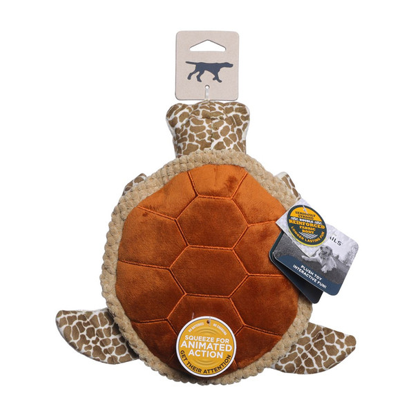 Tall Tails Animated Sea Turtle Plush Dog Toy