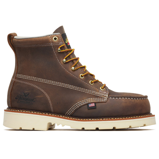 Thorogood Men's American Heritage 6" Trail Crazy Horse Safety Toe Moc Toe MAXWear Work Boot