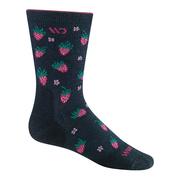Wide Open Women's Strawberry Fields Cushioned Crew Socks