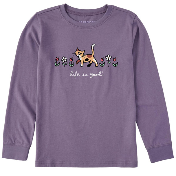 Life Is Good Youth AL with Flowers Crusher Long-Sleeve Shirt