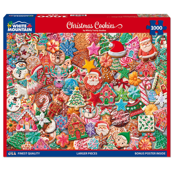 White Mountain Jigsaw Puzzle - Christmas Cookies