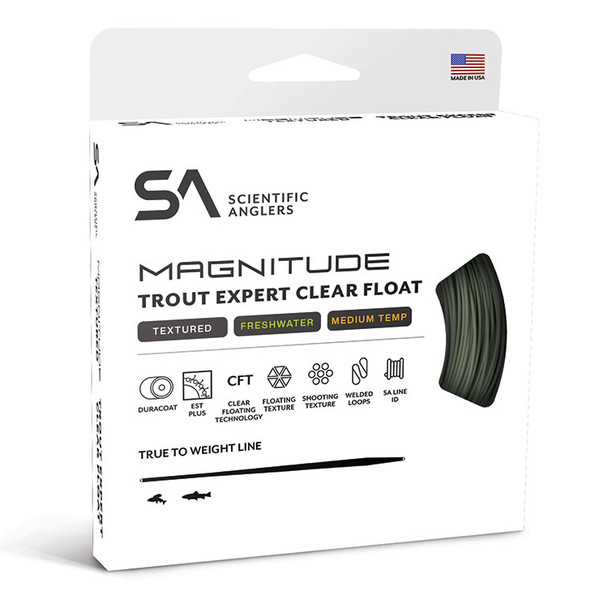 Scientific Anglers Magnitude Textured Trout Expert Clear Tip WF Floating Fly Line