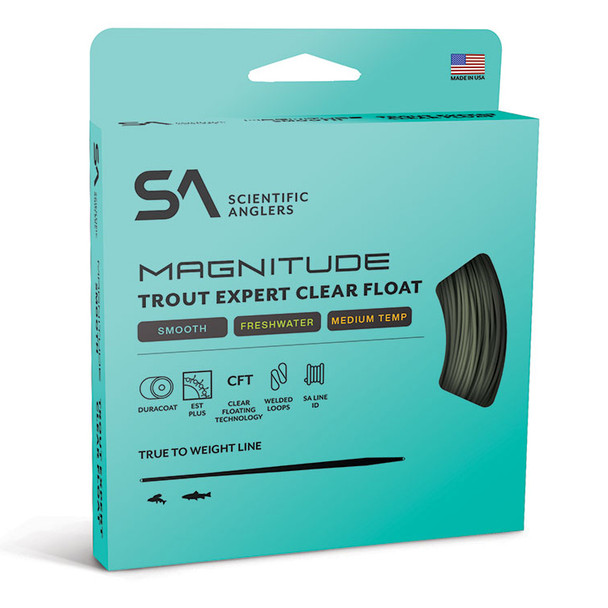 Scientific Anglers Magnitude Smooth Trout Expert Clear Tip WF Floating Fly Line