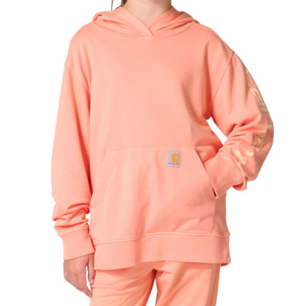 Carhartt Youth Girl's Re-Engineered Garment Dye Long-Sleeve Sweatshirt