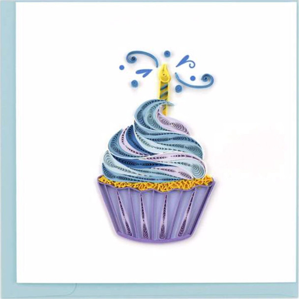 Quilling Card Cupcake & Candle Birthday Card