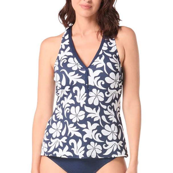Beach House - Gabar - Swimwear Anywhere Women's Claire Block Trop Textured Tankini Top