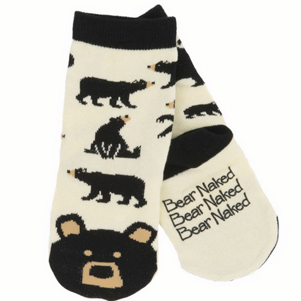 Hatley Youth Little Blue House Black Bear Animal Sock