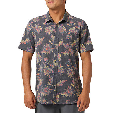 O'Neill Men's UPF Slub Standard Fit Short-Sleeve Shirt