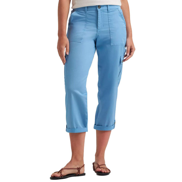 Lee Jeans Women's Ultra Lux Comfort with Flex-to-Go Relaxed Fit Cargo Capri