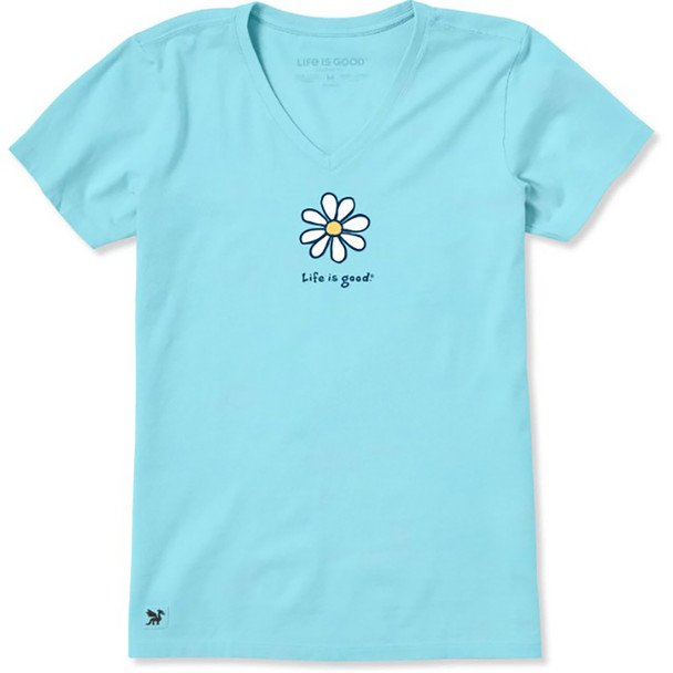 Life is Good Women's Adirondack Mountain Meadow Vista Short Sleeve Crusher-LITE Vee