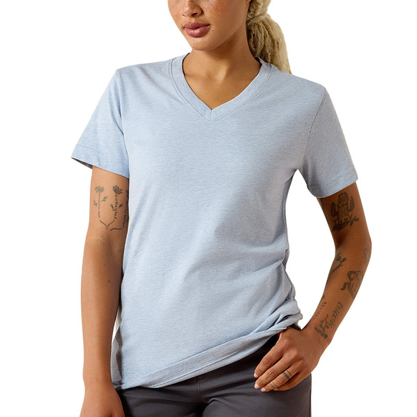Women's Ariat Rebar Cotton Strong Standard V-Neck T-Shirt