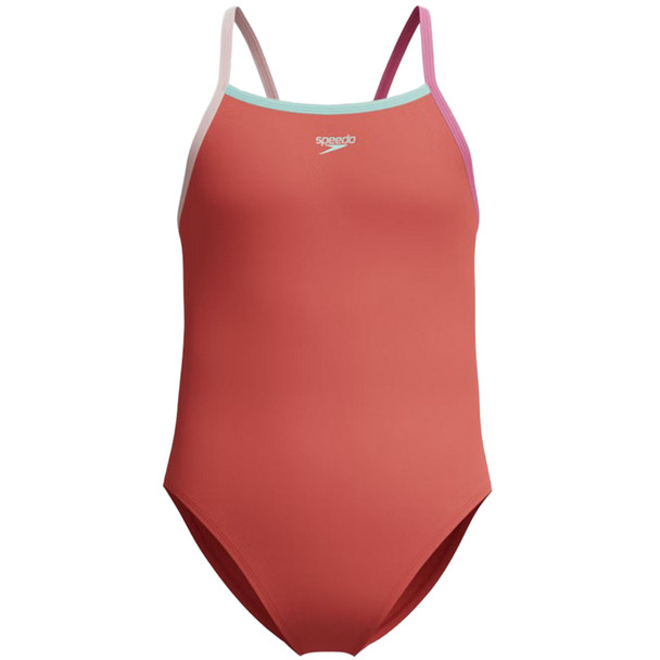 Speedo Girl's Solid Propel Back Swimsuit