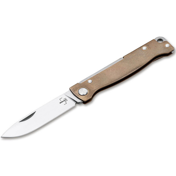 Boker Plus Atlas Brass Folding Knife