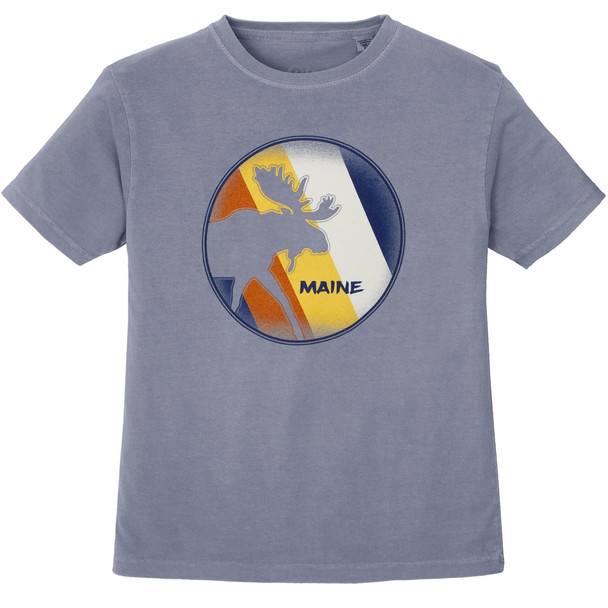 Lakeshirts Youth Blue 84 Forsaken Moose Short-Sleeve T-Shirt