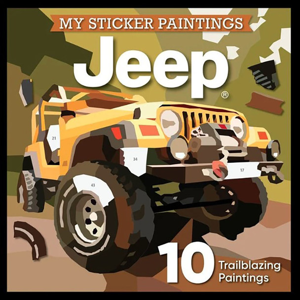 My Sticker Paintings: Jeep by D. L. Miller