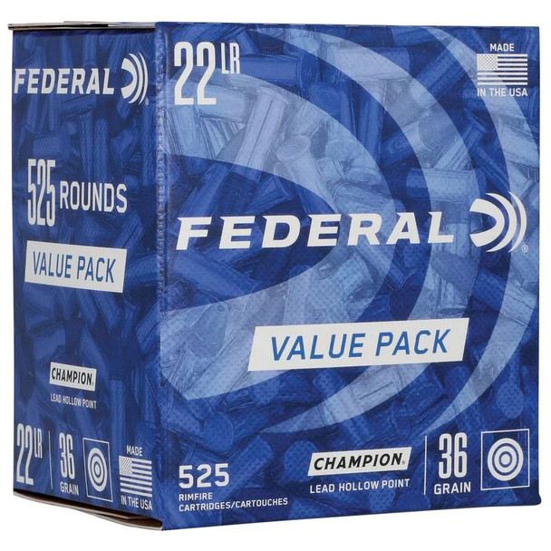 Federal Champion Training 22 LR 36 Grain Lead HP Rimfire Ammo (525)
