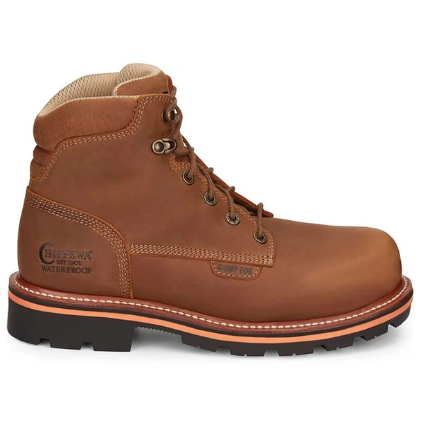 Chippewa Men's Thunderstruck 6" Waterproof Nano Comp Toe Work Boot
