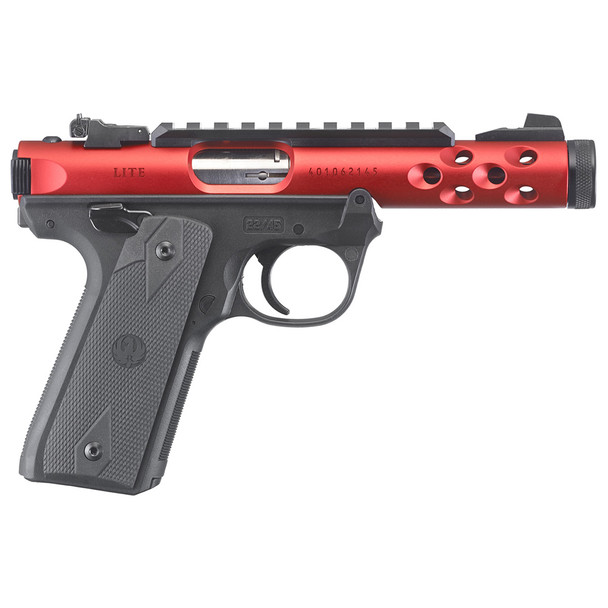 Ruger Mark IV 22/45 Lite Red Anodized 22 LR 4.4" 10-Round Pistol w/ 2 Magazines