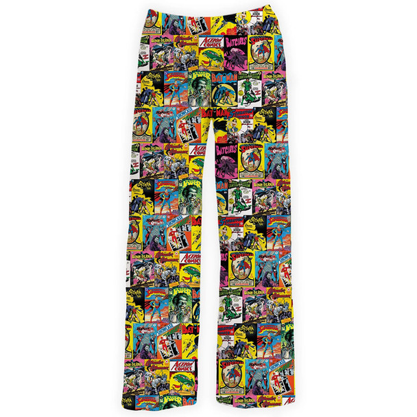 Brief Insanity Men's DC Classic Comic Covers Lounge Pants