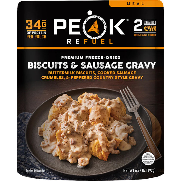Peak Refuel Biscuits & Sausage Gray - 2 Servings