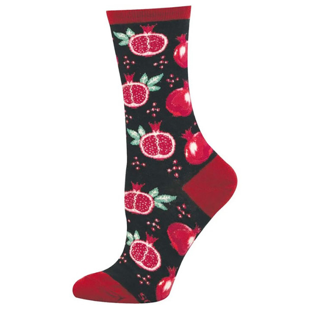Socksmith Design Women's Pomegranate Pop Cotton Blend Crew Socks