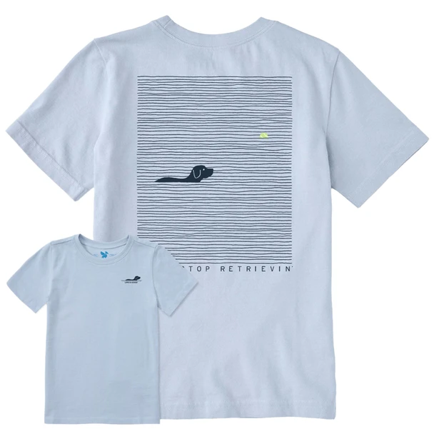 Life Is Good Youth Black Lab Retrievin' Short-Sleeve Shirt