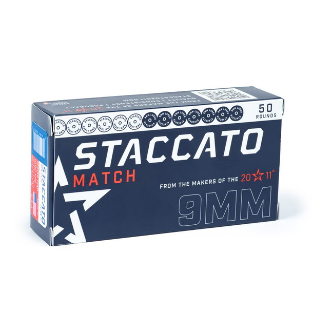 Staccato 9mm 136 Grain OTM Handgun Ammo (50)