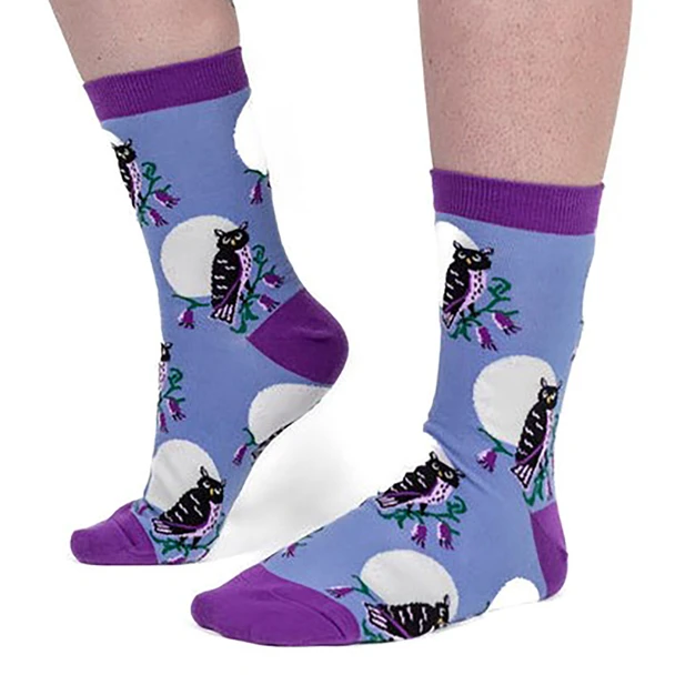 Sock It To Me Women's What a Hoot Crew Socks