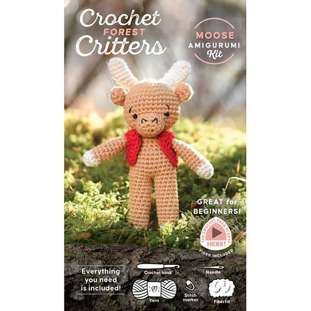 Crochet Forest Critters: Moose Amigurumi Kit by Schiffer Publishing, Ltd.