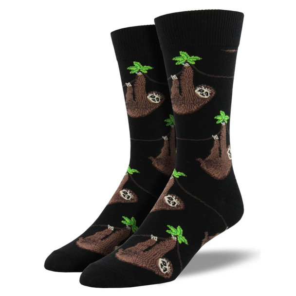 Socksmith Design Men's Sloth Crew Sock