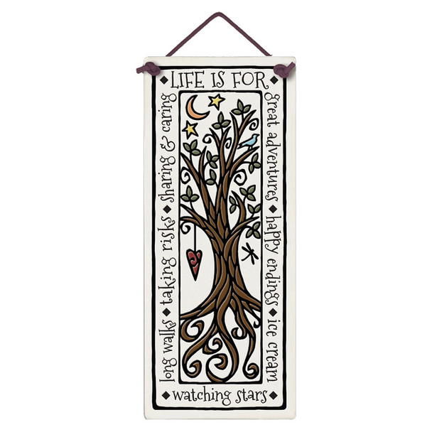 Spooner Creek "Life is For" Large Tall Tile Spooner Creek "Life is For" Large Tall Tile