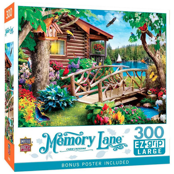 Leanin' Tree Jigsaw Puzzle - Memory Lane / Cabin Crossing