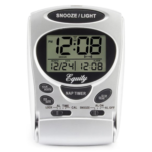 La Crosse LCD Digital Fold-Up Travel Alarm Clock
