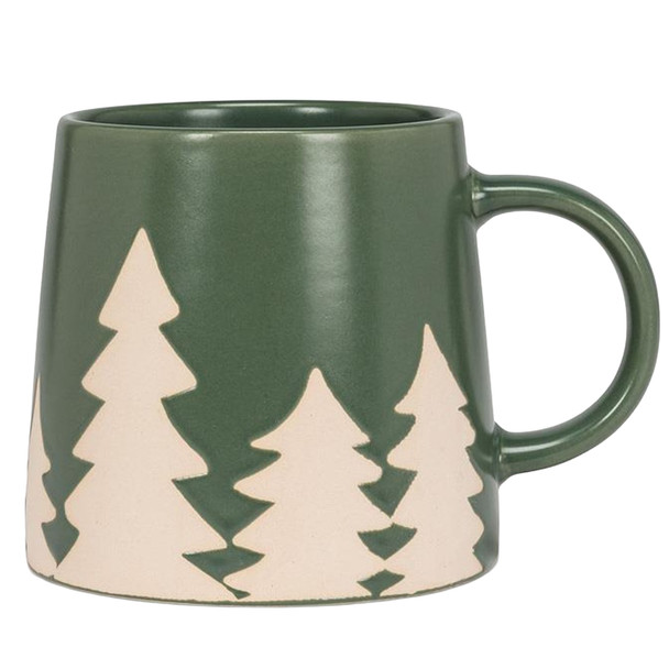 Abbott Wide Base Mug w/ Pine Trees