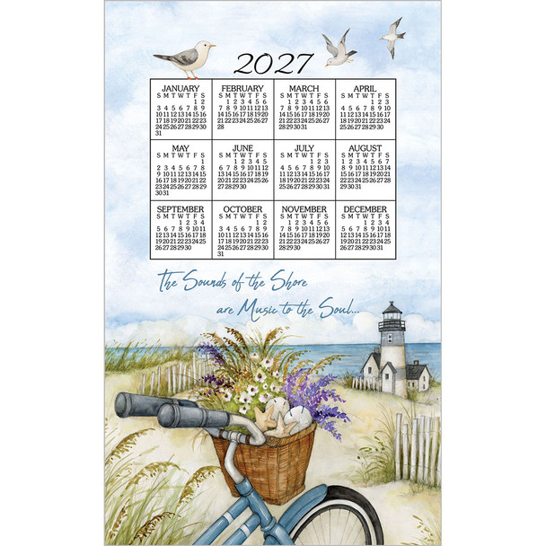 Kay Dee Designs 2027 Seashore Calendar Towel