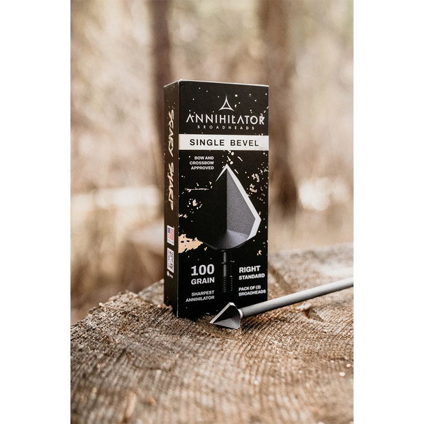 Annihilator Single Bevel Broadheads - 3 Pack