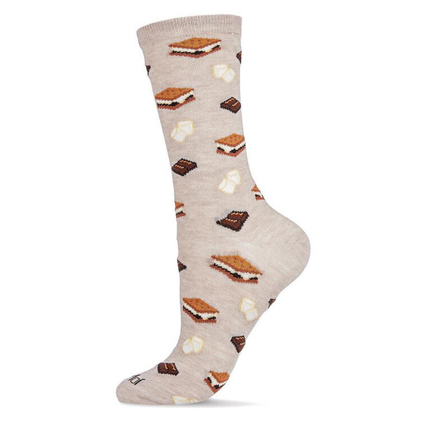MeMoi Women's I'd Like S'more Please Bamboo Blend Crew Sock