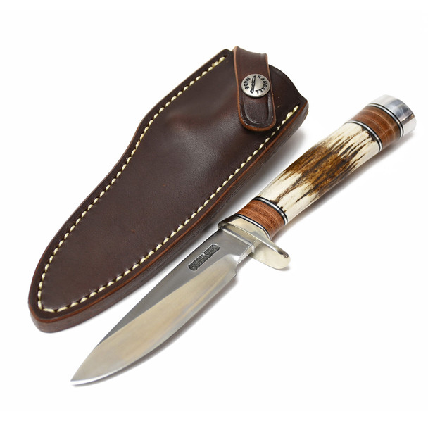 Randall Model 26 Pathfinder Stag Handle Duralumin Spacer Fixed Blade Knife