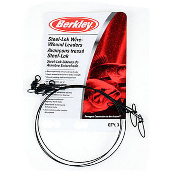 Berkley Ball Bearing Steel-Lok Wire-Wound Saltwater Leader - 3 Pk.